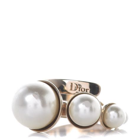 dior pearl ring|Dior engagement ring.